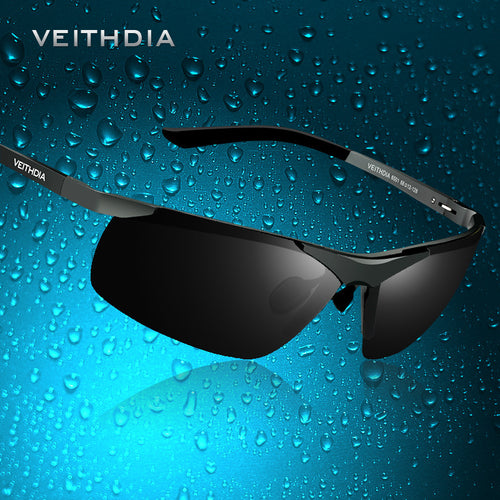 VEITHDIA Brand Designer Alumunum Men's Polarized UV400 Mirror Sunglasses