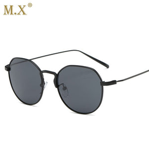 MX Round Mirror Polarized Sunglasses Women