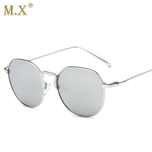 MX Round Mirror Polarized Sunglasses Women