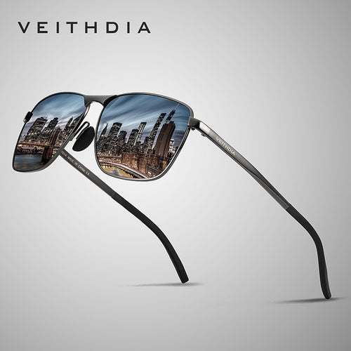 VEITHDIA Brand Men's Vintage Square Sunglasses