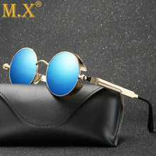 Load image into Gallery viewer, 2019 Metal Steampunk Sunglasses Round Men Women Fashion Glasses