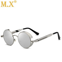 Load image into Gallery viewer, 2019 Metal Steampunk Sunglasses Round Men Women Fashion Glasses