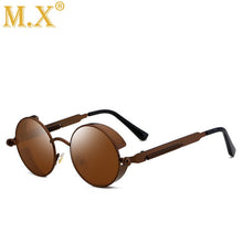 Load image into Gallery viewer, 2019 Metal Steampunk Sunglasses Round Men Women Fashion Glasses