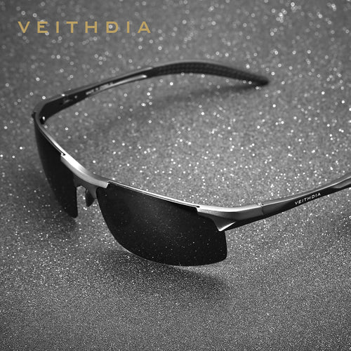 VEITHDIA Brand Designer Aluminum Mens Sunglasses