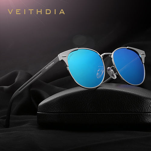 VEITHDIA Unisex Retro Aluminum Brand Sunglasses