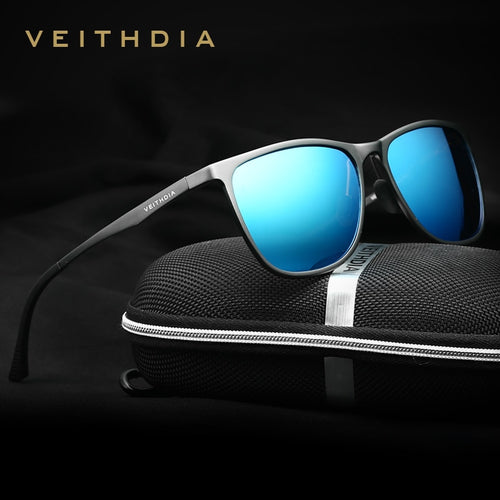 VEITHDIA Retro Aluminum Magnesium Brand Men's Sunglasses