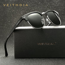 Load image into Gallery viewer, VEITHDIA Retro Unisex Aluminum Magnesium Mens Sunglasses