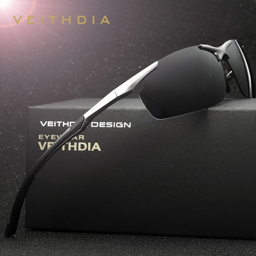 VEITHDIA Brand Men's Aluminum Magnesium Sun Glasses