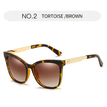 Load image into Gallery viewer, MX Ladies Polarized Sunglasses Driver Retro Thick Frame Cat Eye Sunglasses Women Vintage Gradient Sun Glasses S1904X